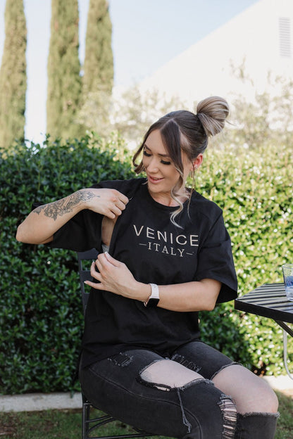 Venice Raglan Nursing T-shirt - Under The Pump Fashion